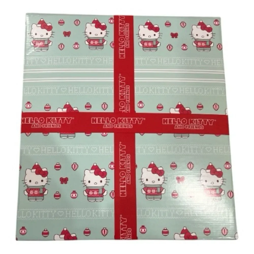NIB Hello Kitty Christmas Holiday 2025 Full/Queen Mint Sherpa Blanket 90”x90”